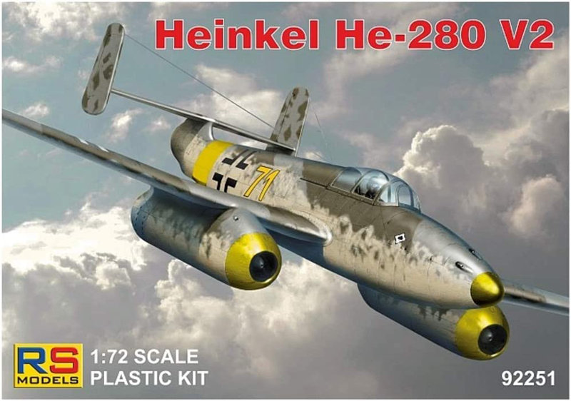 RSモデル 1/72 ドイツ空軍 ハインケル He-280 V2 1943