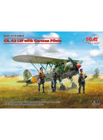 ICM 1/32 ドイツ空軍 フィアット CR.42 LW w/パイロット