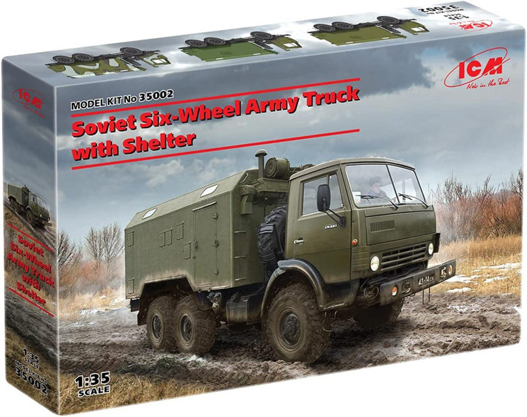 ICM 1/35 ソビエト陸軍 6輪アーミートラック w/シェルター