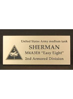 WW2 アメリカシャーマン 第二機甲師団 AFV用ネームプレート