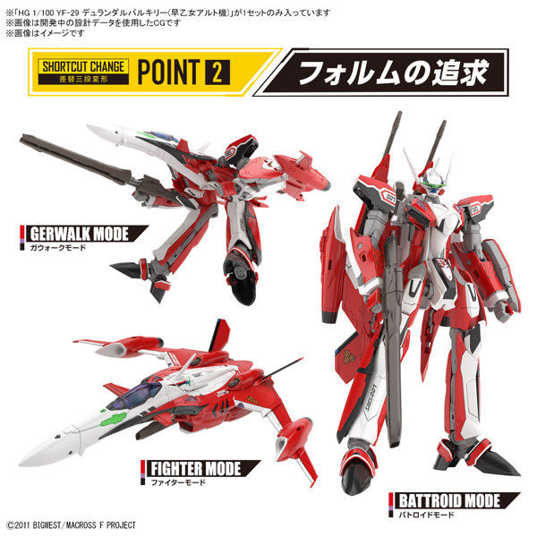HG 1/100 YF-29 デュランダルバルキリー（早乙女アルト機）
