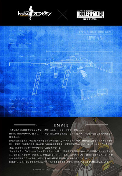 リトルアーモリー LADF02 ドールズフロントラインUMP45タイプ