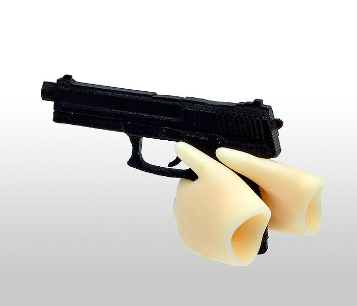 リトルアーモリー ［LAOP12］figma用 銃の持ち手2 ハンドガンセット