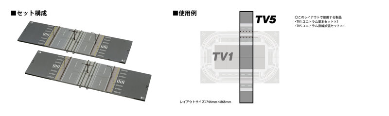 40-815 TV5 ユニトラム直線拡張セット