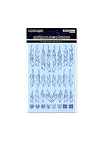 ファイアトライバルデカール アウトライン メタリックバイオレット（1枚入）