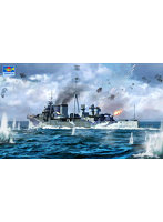 トランペッター 1/700 イギリス海軍 軽巡洋艦 HMS コロンボ ＋D1061:G1061