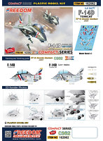 フリーダムモデルキット コンパクトシリーズ:F-14D トムキャット VF-2 ’バウンティーハンターズ’