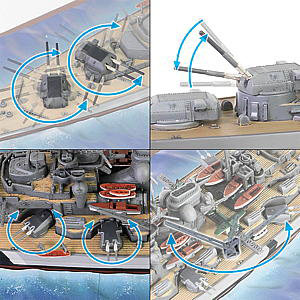 1/700 WW.II ドイツ海軍 戦艦ビスマルク 洋上モデル仕様 デンマーク海峡海戦