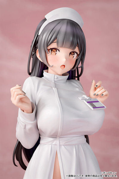 ポップキュン イラスト「ナースさん」 バンソウコウver.1/4スケール塗装済み完成品フィギュア