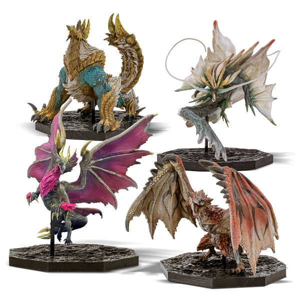 CAPCOM FIGURE BUILDER CUBE MONSTER HUNTER 4体セットボックス（リオレウス/ジンオウガ/メル・ゼナ/ア...