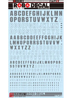 ST02-A01-GR ロボデカール アルファベット01 グレー