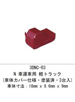 3DNC-03 N 車運車用 軽トラック（車体カバー仕様・塗装済・3台入）