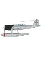 愛知 E13A1 零式水上偵察機 11型 ‘君川丸搭載機’ w/カタパルト