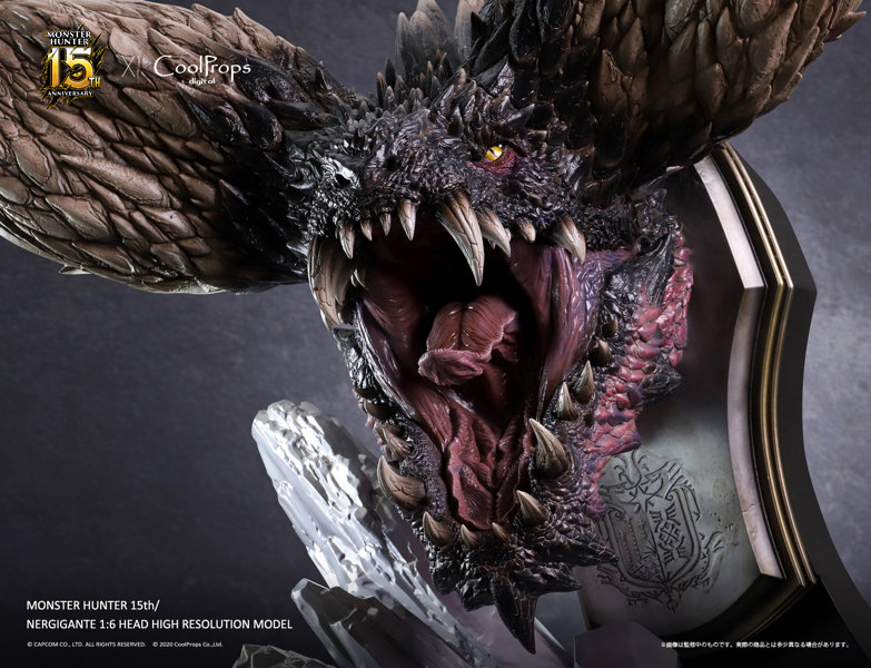 MONSTER HUNTER 15th NERGIGANTE HEAD HIGH RESOLUTION MODEL