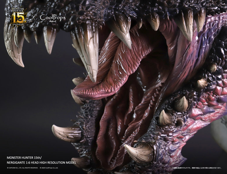 MONSTER HUNTER 15th NERGIGANTE HEAD HIGH RESOLUTION MODEL