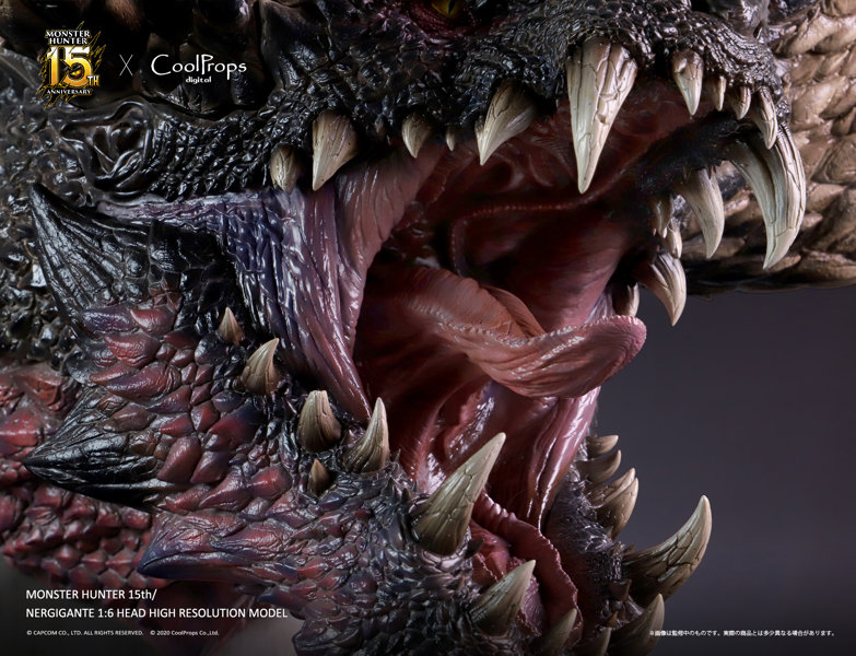 MONSTER HUNTER 15th NERGIGANTE HEAD HIGH RESOLUTION MODEL