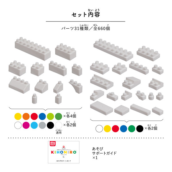 ダイヤブロック KIHONIRO（キホンイロ） L