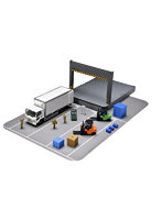 32960 トラックコレクション 物流現場 トラックセットA