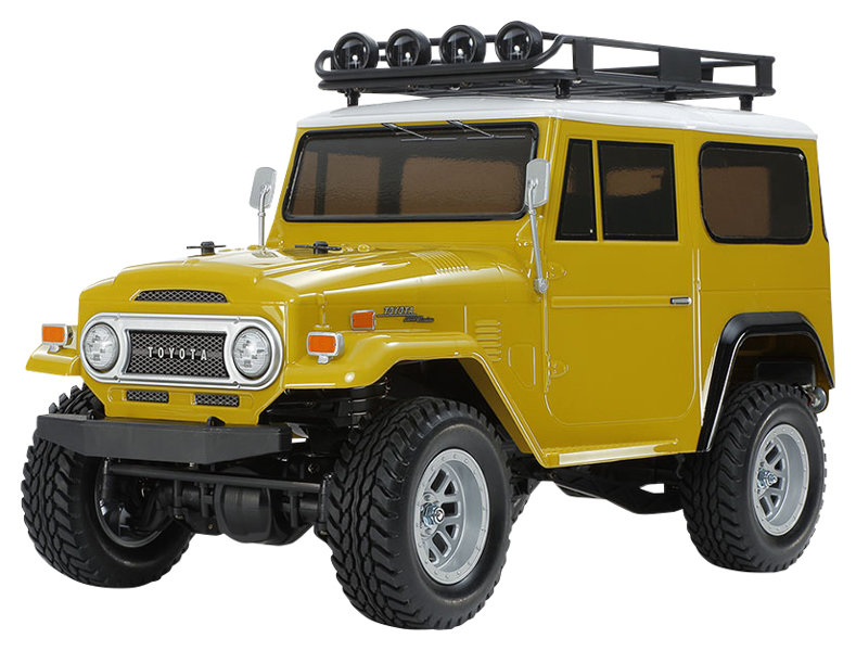 1/10電動RCカー トヨタ ランドクルーザー 40 塗装済イエローボディ （CC-02シャーシ）