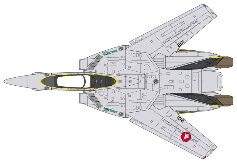 65875 1/48 VF-1A バルキリー ‘VF-2 ソニックバーズ’