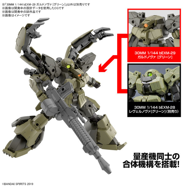 【30％ポイント還元中】30MM 1/144 bEXM-29 ガルドノヴァ ［グリーン］
