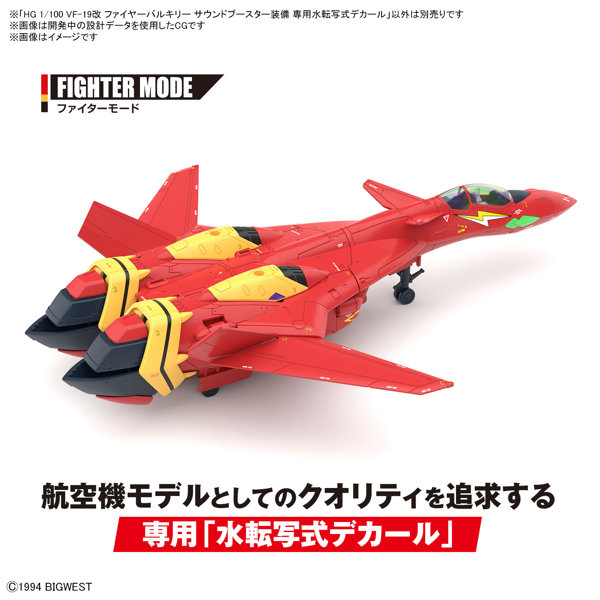 HG 1/100 VF-19改 ファイヤーバルキリー サウンドブースター装備 専用水転写式デカール