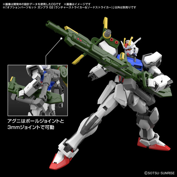 【30％ポイント還元中】オプションパーツセット ガンプラ 02 （ランチャーストライカー＆ソードストライカー）