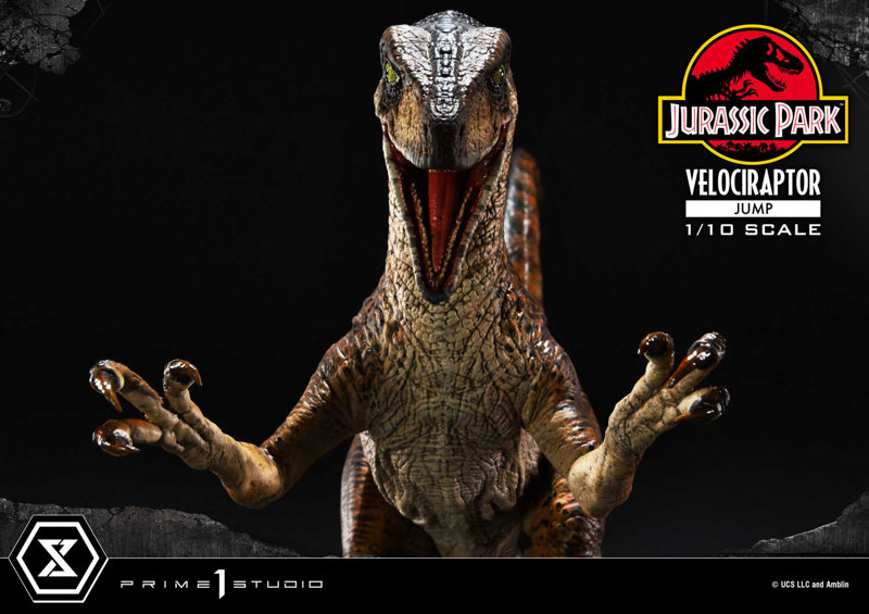 プライムコレクタブルフィギュア ジュラシック・パーク ヴェロキラプトル ジャンプ