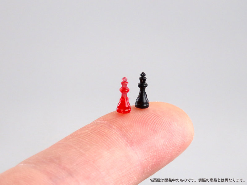 プリプラ フィギュアでチェス（クリアレッド×ブラック）