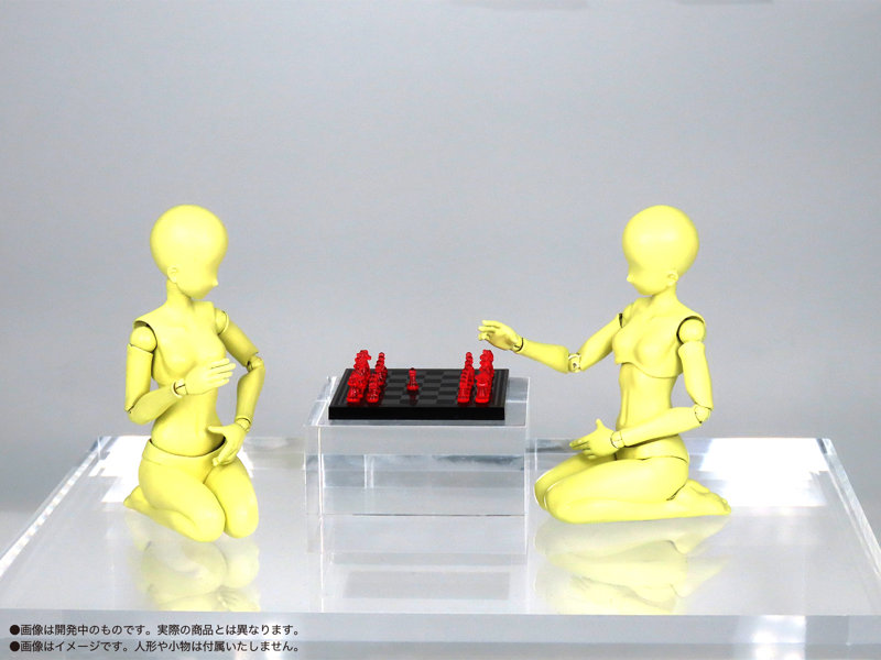プリプラ フィギュアでチェス（クリアレッド×ブラック）