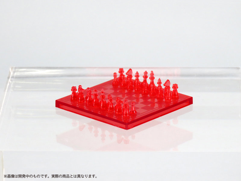 プリプラ フィギュアでチェス（クリアレッド×ブラック）