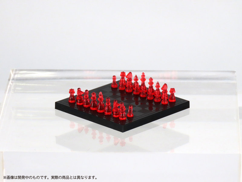 プリプラ フィギュアでチェス（クリアレッド×ブラック）