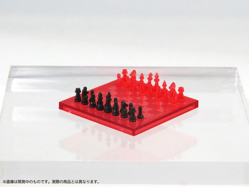 プリプラ フィギュアでチェス（クリアレッド×ブラック）