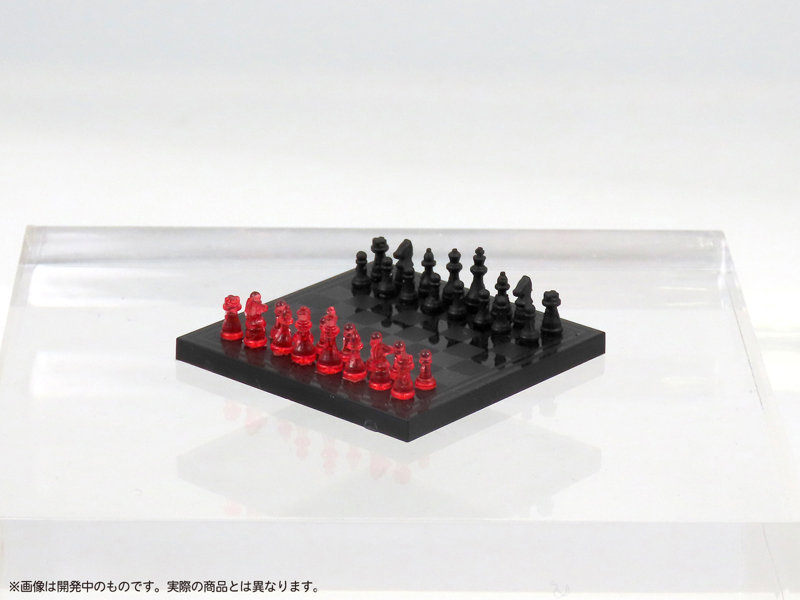 プリプラ フィギュアでチェス（クリアレッド×ブラック）