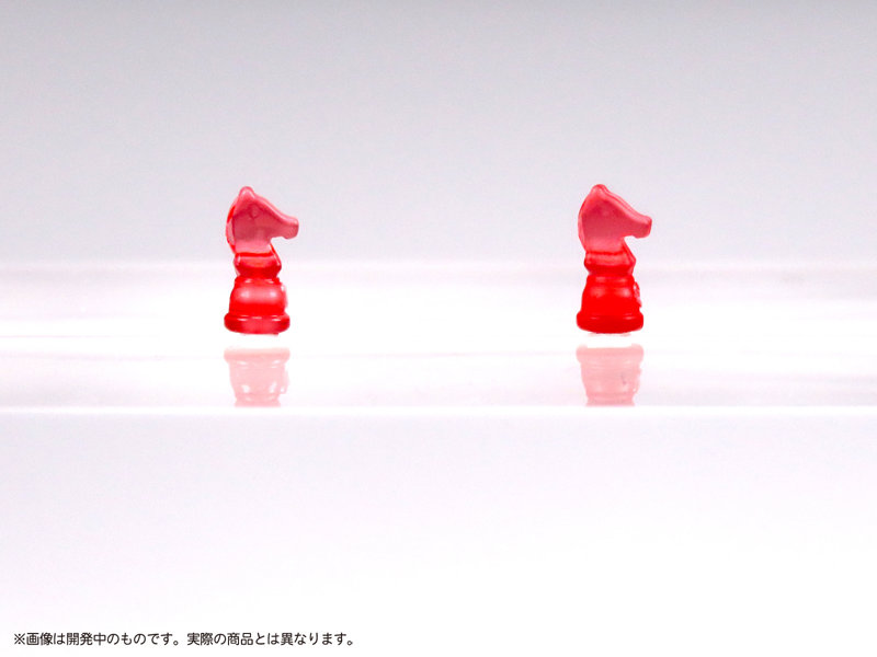 プリプラ フィギュアでチェス（クリアレッド×ブラック）