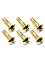 3×8 ステンレスヘックスボタンビス（6本入） 24Kゴールドメッキ