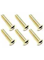 3×12 ステンレスヘックスボタンビス（6本入） 24Kゴールドメッキ