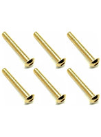 3×20 ステンレスヘックスボタンビス（6本入） 24Kゴールドメッキ