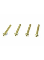 2.6×14ヘックスボタン ジュラルミンビス（Gold/4pcs）