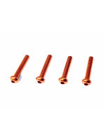 2.6×14ヘックスボタン ジュラルミンビス（Orange/4pcs）