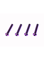 2.6×14ヘックスボタン ジュラルミンビス（Purple/4pcs）
