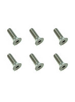 4-40 3/8インチ チタンヘックス皿ビス（6本入）
