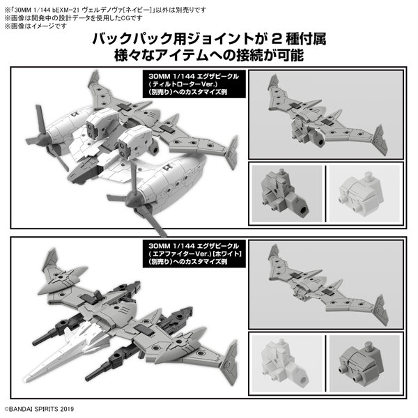 30MM 1/144 bEXM-21 ヴェルデノヴァ［ネイビー］