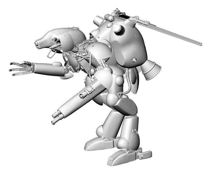  1/20 宇宙用ヒューマノイド型無人邀撃機 グローサーフント ‘シュバルツフント’