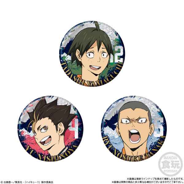 劇場版ハイキュー！！ ゴミ捨て場の決戦 缶バッジビスケット （全19種） 1BOX:12個入