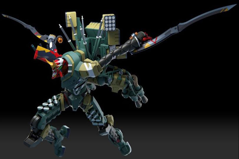 MEVA-004M 汎用ヒト型決戦兵器 人造人間エヴァンゲリオン 新2号機α（多色成形版）