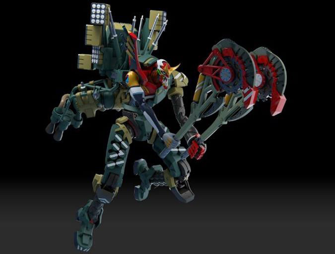 MEVA-004M 汎用ヒト型決戦兵器 人造人間エヴァンゲリオン 新2号機α（多色成形版）