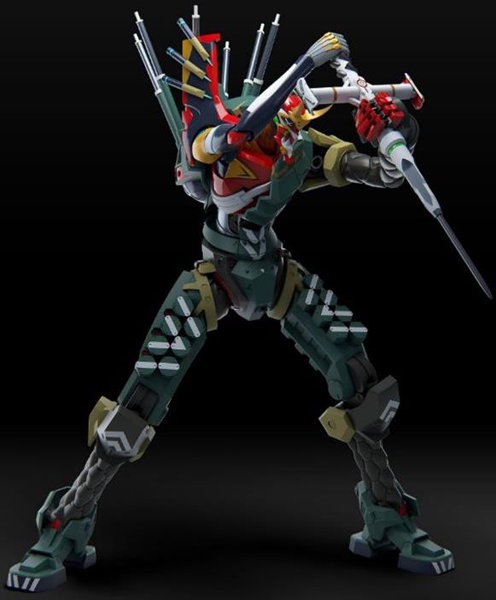 MEVA-004M 汎用ヒト型決戦兵器 人造人間エヴァンゲリオン 新2号機α（多色成形版）