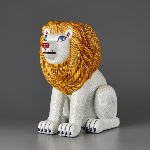 三沢厚彦 ANIMALS ライオン ゴールド ソフトビニール完成品