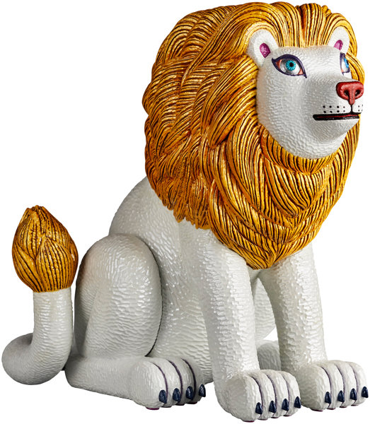 三沢厚彦 ANIMALS ライオン ゴールド ソフトビニール完成品